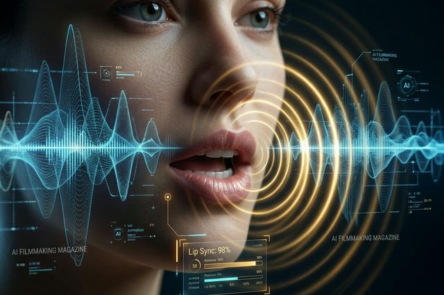 解决 LTX-2.3 Native Audio 翻车:最全唇形同步 (Lip Sync) 自救指南 非线性剪辑软件中正在对齐 LTX-2.3 原生音频与人物嘴型生成的波形图