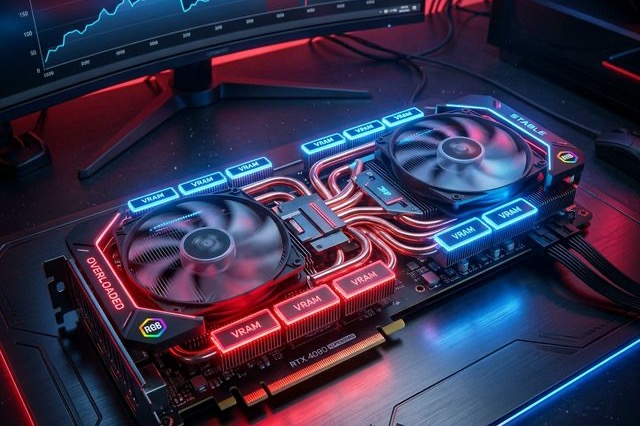 Task Manager showing high VRAM usage while generating AI video with LTX 2.3