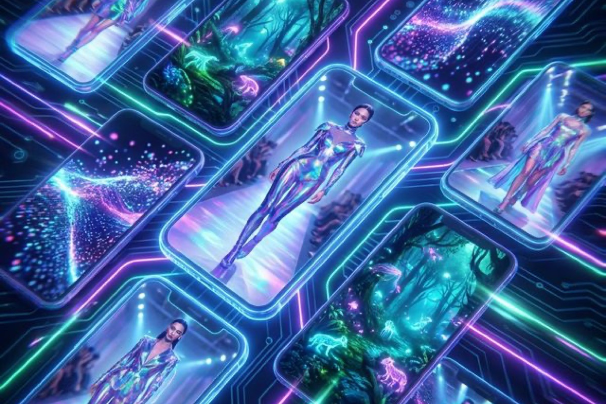 Dynamic social media feed with AI video content